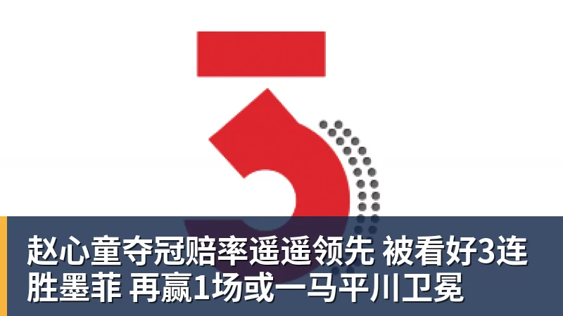 赵心童夺冠赔率遥遥领先 被看好3连胜墨菲 再赢1场或一马平川卫冕